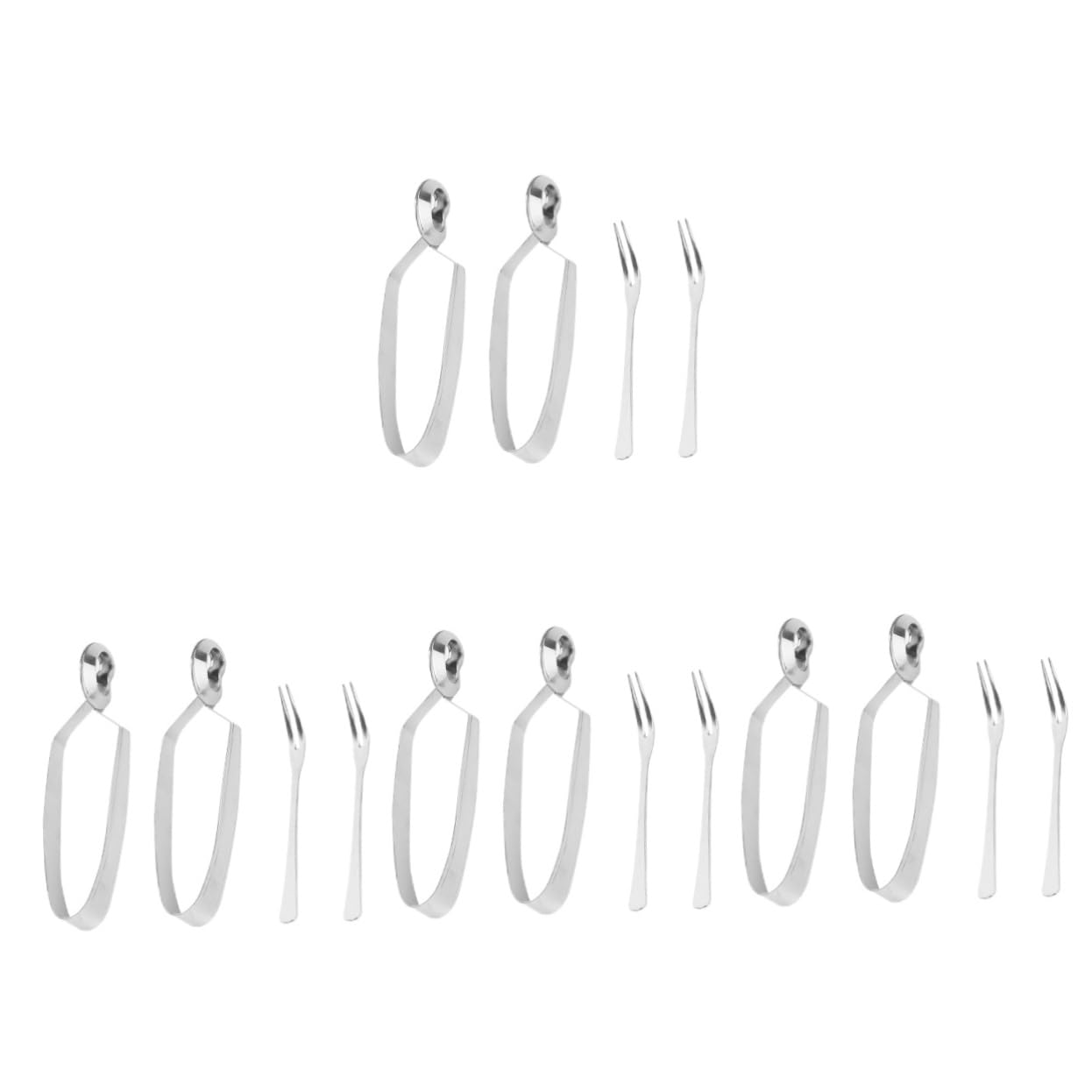 Veemoon 16pièces Acier pour Escargots Pince Et Fourchette Ergonomiques pour Déguster Escargots Maison Ou Restaurant