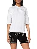 Stehkragen BERWIN & WOLFF TRACHT FOLKLORE LANDHAUS Damen 38615 Bluse, Weiß, 34