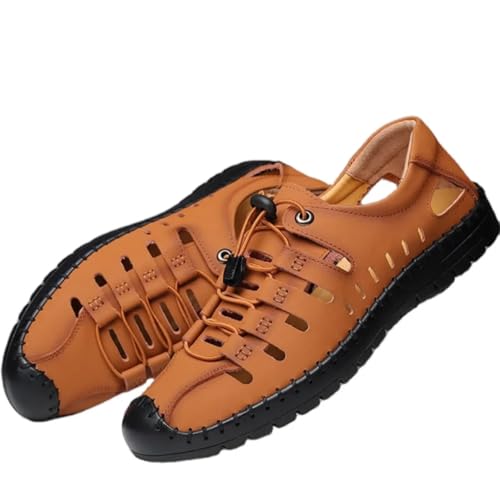 Image of OZJI Faux Leather Stylish sandals (Grey, UK Footwear Size System, Adult, Men, Numeric, Medium, 6)