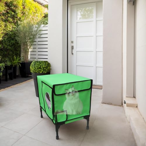 Abri pour chat extérieur étanche avec isolation thermique hiver