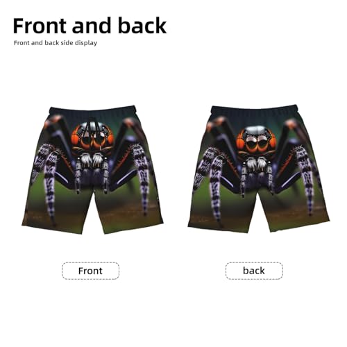 Tropical Rainforest Spiders Youth Beach Pants, Soft and Breathable, with Drawstring Waist, Suitable for Sports and Leisure.2