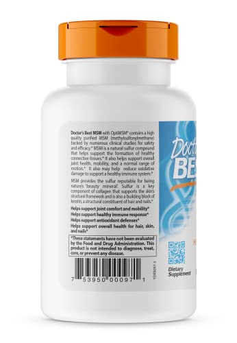 Doctor's BEST OptiMSM 1500mg タブレット120粒