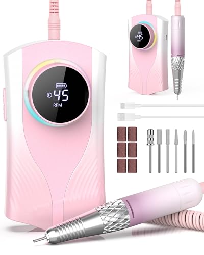 Taladro de uñas profesional inalámbrico para retirar gel acrílico fácilmente