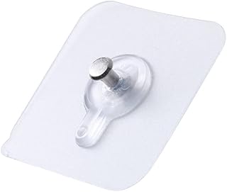 4個セット 両面テープタイプ 壁掛けフック 6*6cm 4個セット 強力粘着 耐荷重10KGまで フォトフレーム、時計、額縁、吊り具、賞状、写真、絵画などに (数量4個入り)