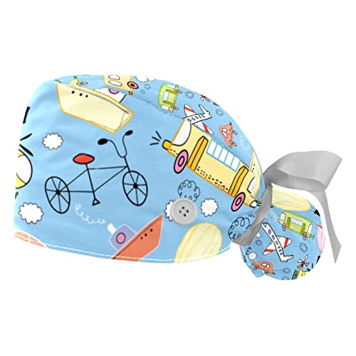 Chapeaux bouffants mignons JDEZ avec motifs imprimés confortables
