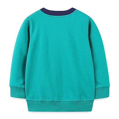 Kids Sweatshirts Soft Cotton Warm Crewneck Football Pattern Long Sleeve Pullover Sweatshirts For Boys Or Navy Sweatshirt2