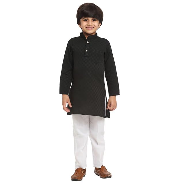 Indian Ethnic Wear Only Kurta Perfect for Daily, Party Traditional Style Round Nack Work Full Sleeves for Boys-picture-33