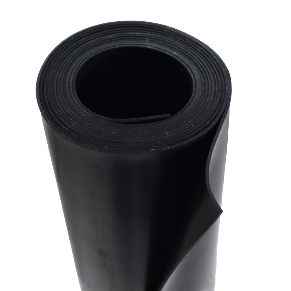 Rubber-Cal General Purpose Rubber Sheet 60A - Black - 0.062" x 6" x 6" (10 Pack)