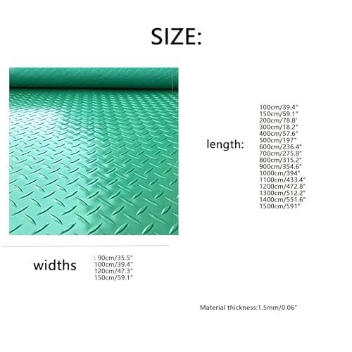 5 mm Dicke und rutschfester Rillenoberfläche schützt Beton vor Öl und Dreck - Detailansicht von Garagenbodenmatte 1,5 m...