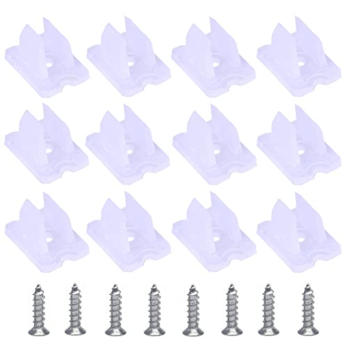 GYGhaoho 120pcs LED Neon Strip Light Mounting Brackets Fixing Clips Ideal for 5-6mm Size Neon Signs DIY Flexible Light Strip Fixing Outdoor Waterproof Strip Light