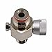 ZCTCL Paintball CO2 Cylinder Tank Valve Adapter with On/Off, Thread 5/8-18UNF,with 20Mpa Burst Disk Valve, Silver