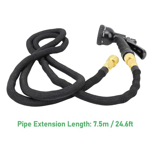 Tuyau d'arrosage extensible rétractable buse haute pression lavage voiture - 3