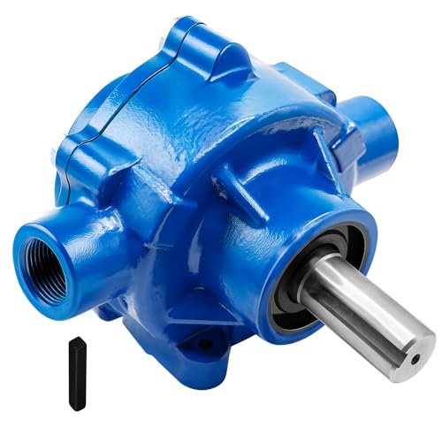 7560C 8-Roller Cast Iron Pump Compatible with Hypro 7560C 22.5 GPM 100 PSI 3/4 NPT Ports 15/16 Stainless Steel Shaft Counter-Clockwise Viton Seals Self-Priming PTO Pump for Agricultural Lawn