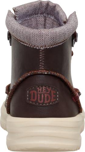 Image of HEYDUDE Boy's Youth Bradley Classic Boot | Water Repellent Lace Up Boot