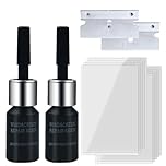 2PCS Windscreen Chip Repair Kit,Windscreen Repair Kit,DIY Glass Cracked Windshield Repair Kit,Advanced Glass Repair Kit for Windscreen Scratch Repair,Glass Scratch Remover for Cars,Glass Crack Repair