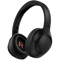 QCY H3 ANC Bluetooth Headphones Over Ear, Active Noise Cancelling Bluetooth 5.4 Headphones with Microphones, Hi-Res Audio Sound, Multipoint Connection, 60H Playback, Custom EQ via App(Black)