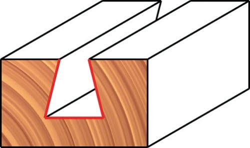 Freud 22-122: 1/2" (dia.) Dovetail Bit with 1/4" shank, 2-3/4" overall length