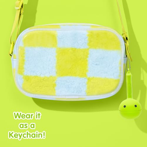 Image of Otamatone Melody Musical Electronic Instrument Toy Keychain - Lime