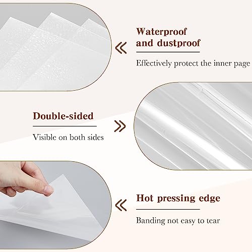 Seajan 100 Pcs 24 x 16 Inch Clear Newspaper Bags Plastic Bags Plastic Sleeves for Artwork Magazine Protector Sleeves Newspaper Sleeves for Newspapers Packaging Photo Preservation - Thumbnail 3