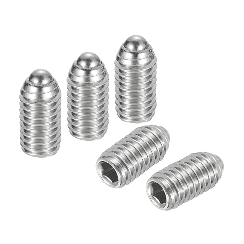 uxcell Vis Pointeau Ressort M6 x 10mm Acier Inoxydable 304 15pcs