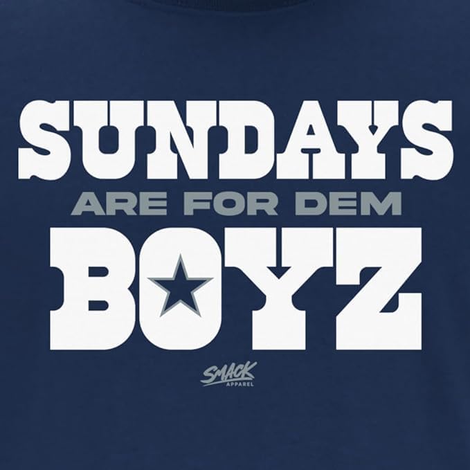 Sundays are for Dem Boyz T-Shirt for Dallas Football Fans (SM-5XL) - Image 2