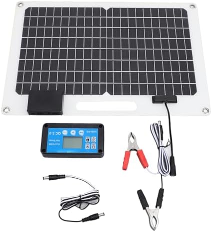 Kit Panel Solar 100W Monocristalino Con Controlador 100A - Para Caravana, Barco