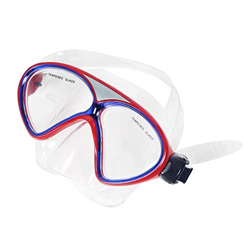 Kit Mergulho Máscara e Snorkel Winmax Silicone - Vermelho - WMB07521A - Ahead Sports