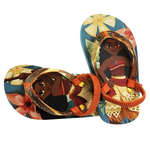 Image of Disney Girls Boys Character Flip Flops Sandals Kids Water Shoes - Minnie Mickey Moana Toy Story Frozen Cars Encanto Princess Thong Beach Slides Slip On Quick Dry (Toddler-Little Kid)