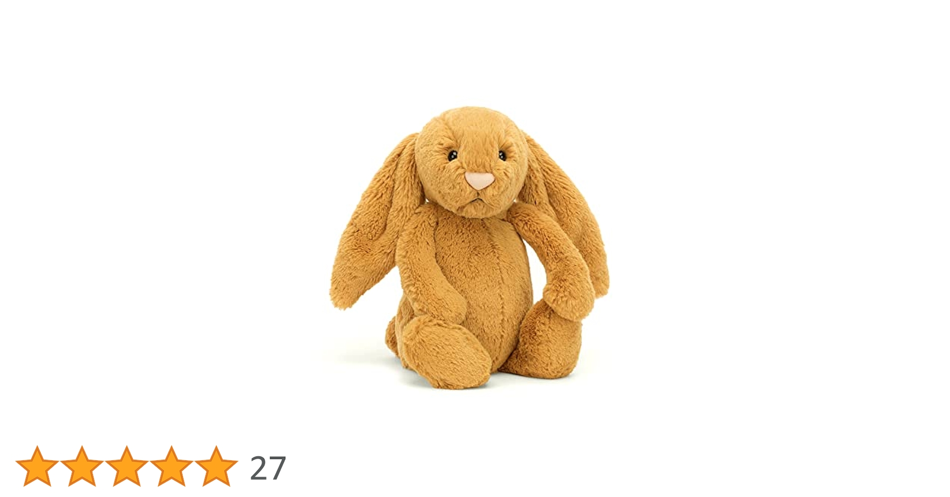 JELLY CAT ゴールデンBashful Golden Bunny Personalized Bashful Golden Bunny Medium - Official Jellycat