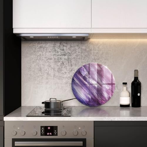 Planche à découper de haute résistance Wallfluent 40cm au design peinture abstraite