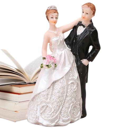 Hochzeitspaar Figur - Harz Braut Bräutigam Statue Romantische Wohnkultur Desktop Ornament Elegante...