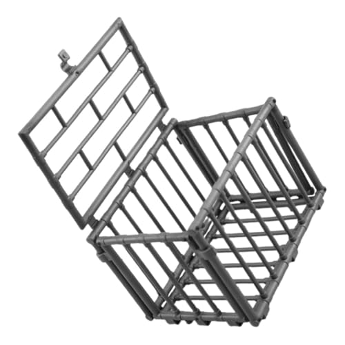 ERINGOGO Mini Jaula de Hámster Imitación Adorno de Casa Miniatura Accesorio de Decoración de Granja Juguete Interactivo Animales Pequeños Estilo Moderno y Seguro