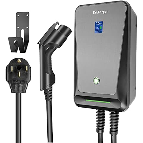 LEFANEV 32A 7.68KW EV Charger Level 2,240V 20ft Charging Cable Electric Vehicle Charging Station with NEMA 14-50 for Electric and Hybrid Vehicles Cover