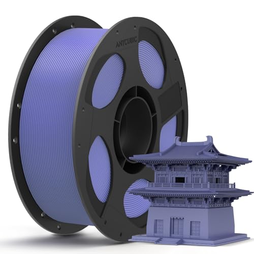 Image of Anycubic PLA 3D Printer Filament, Intelligent PLA Filament Enhanced Smart Printing, 3D Printing PLA Filament 1.75mm Dimensional Accuracy + /- 0.02mm, 1KG Reusable Spool (2.2 lbs), Interstellar Violet