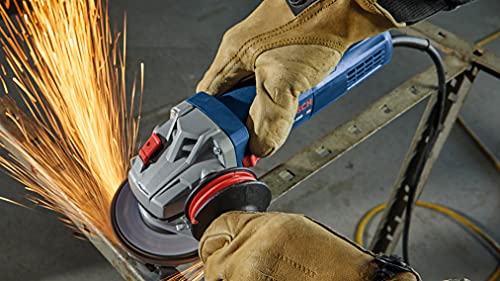 Amoladora angular Bosch GWS10-450 ergonómica de 4.5 pulgadas para cortar hierro 7