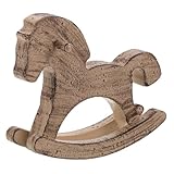 Choix de cadeau unique : ce modèle de cheval en bois sculpté est une pièce maîtresse de décoration idéale pour un cheval ou un meuble de maison, parfait pour offrir lors d'un anniversaire, d'une pendaison de crémaillère ou d'une célébration festive, décoration de chambre à coucher pour cheval, décoration de bureau pour cheval à bascule