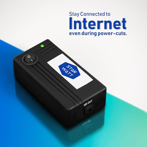 Image of Mini UPS for WiFi Routers | 12V 2A | One Output Uninterrupted Power Backup | Power Adapter NOT Provided with This Model | Supports All Brand 12V (0.2A Upto 2A) Devices with 3-6 Hours Backup