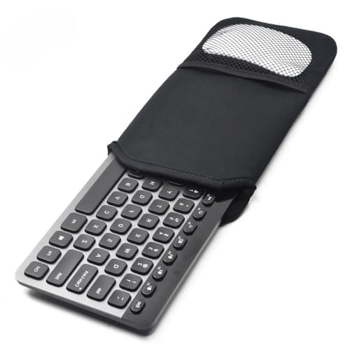 Wanty Neoprene Carrying Case Cover Protector Sleeve Skins Pouch Bags for Apple Wireless Bluetooth Keyboard MC184LL/B MC184CH and MLA22LL/A and Logitech Easy-Switch K810 / K811
