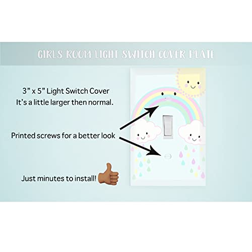Create-A-Mural SPC-KR Girls Room Decor Light Switch Cover Plate Kids Room, Decorative Wall Accent For Baby Nursery thumb #3