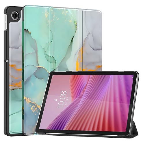 Image of ProElite Cover for Lenovo Tab 10.1 inch 2025 Case Cover, Sleek Smart Flip Case Cover for Lenovo Tab 10.1 inch 2025 Tablet (Support Auto Sleep Wake), Marble Green
