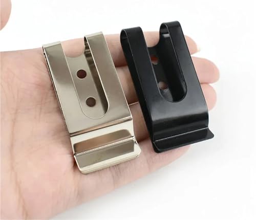 50 hebillas de metal de doble agujero con tornillos de 8mm para cinturones 5