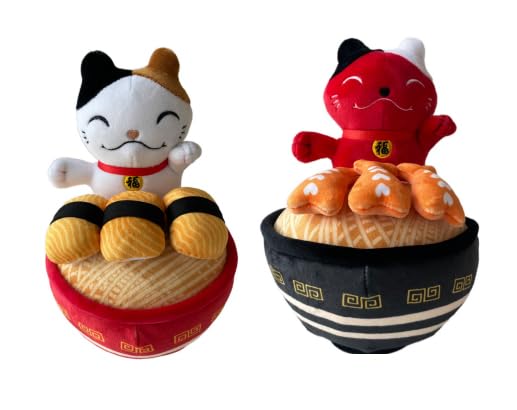 Lyo Cat Ramen Peluche 30CM ASSORTIMENT DE 2