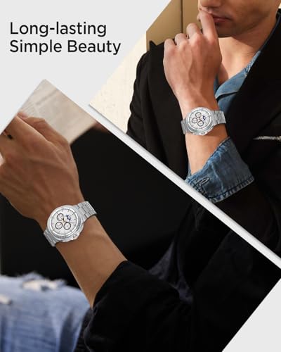 Bracelet acier Galaxy Watch 8 boucle déployante intégrée métal