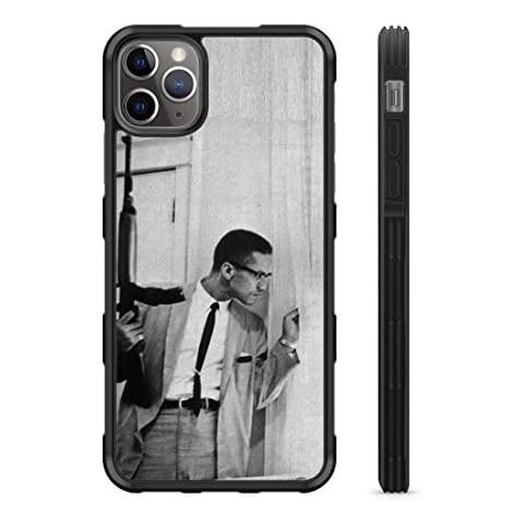 407Case Fits iPhone 12 6.1" & iPhone 12 Pro 6.1" Malcolm X with Rifle Hyper Shock Protective Rubber TPU Phone Case (iPhone 12/12 Pro 6.1) Cover