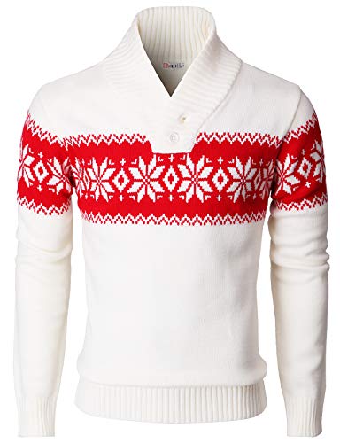 H2H Men’s Slim Fit Casual Christmas Sweater Knitted Xmas Knitwear Holiday Knit2