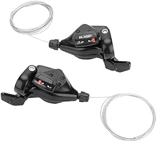 Bike Speed Gear Shift, 1 Pair Bicycle Thumb Gear Shifter 3X7/8/9 Bicycle Left/Right Trigger Shifter Derailleur For Mountain Bike Folding (3 * 8 Speed) Sportinggoods Bicycles And Spare Parts