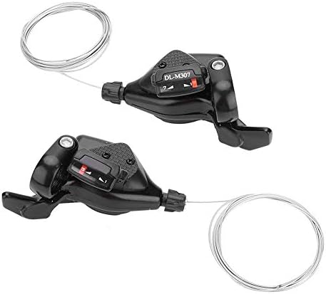 VGEBY1 1 Pair Bike Gear Shift Levers, 3X7/8/9 Speed Bicycle Derailleur Gear Speed Left/Right Shifter (3x7 Speed)