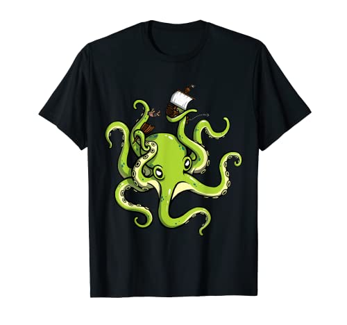 El Kraken Verde Camiseta