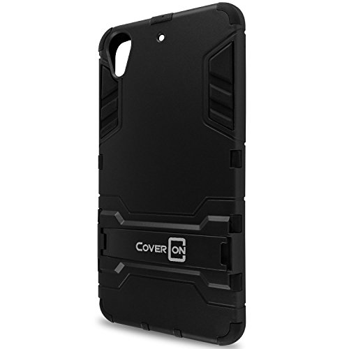 Htc Desire 626 / 626S Case, Coveron Shadow Armor Series Modern Style Slim Hard Hybrid Phone Cover With Kickstand Case For Htc Desire 626 / 626S - Black #TOP3