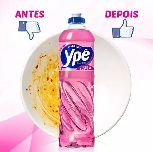 KIT COM 6 UNIDADES - DETERGENTE YPÊ CLEAR CARE 500ML